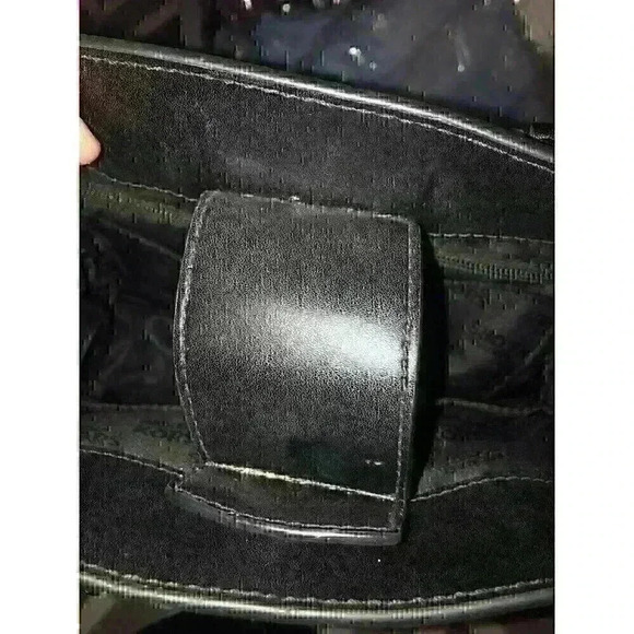 Michael Kors Bridgette Gray/Black Leather Tote Handbag Medium Size - Picture 11 of 13